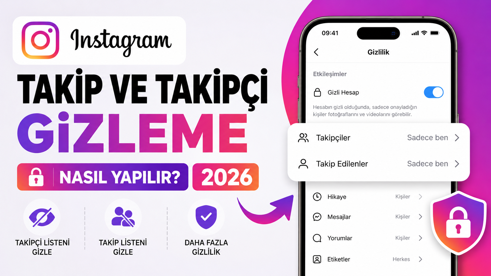 İnstagram Takipçi Gizleme Özelliği (2026 Güncel Rehber)